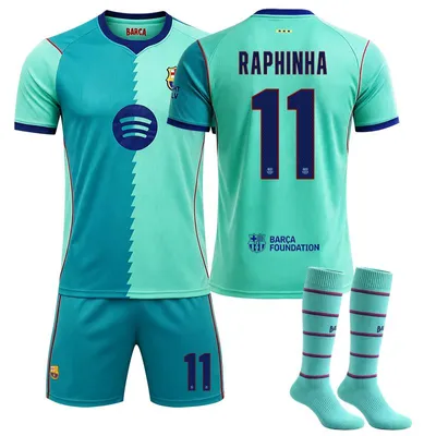 Produktbild von #11 RAPHINHA Barça's second away game,26-27 football jersey for Kids and Adults SIZE:M