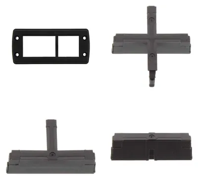 Produktbild von CONTA-CLIP Kabeldurchführungsrahmen KDS-SR inklusive Inlay 1-, 2- und 4-fach für klein, groß und doppelte