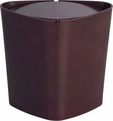 Produktbild von Spirella Kosmetikeimer 1 Liter Abfalleimer Schwingdeckeleimer Tischabfalleimer "Trix" Acryl Braun