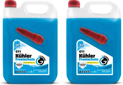 Produktbild von Gamix Hochwertige Autochemikalien | Kühlerfrostschutz G11 | Kühlflüssigkeit 3 Jahre bis -35°C | Gebrauchsfertig Kühlmittel Auto | 2 x5L