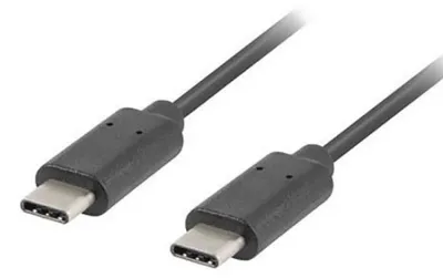 Imagen del producto de Lanberg CA-CMCM-10CU-0010-BK LANBERG USB-C M/M 2.0 Kabel 1,0m schwarz