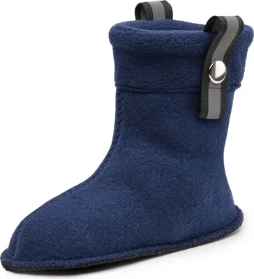 Produktbild von Ladeheid Kinder Gummistiefel Stiefelsocken mit Verschluss Wärmende Socken für Regenstiefel LA-CA-01 LA-CA-03 LA CA-04 (Marineblau, 22/23 EU)