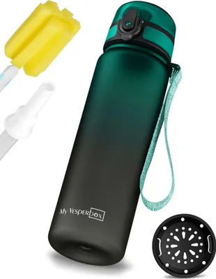 Produktbild von My Vesperbox® Trinkflasche Kinder [750ML] - Wasserflasche Kohlensäure Geeignet & Auslaufsicher - Water Bottle Kids - für Schule & Sport - Kinderflasche für Mädchen & Jungen - inkl. Ersatzdichtung