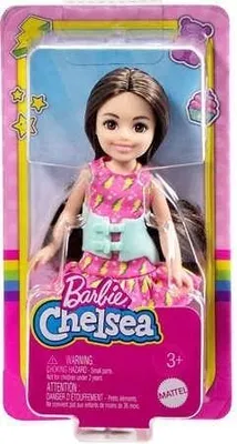 Obrázek produktu pro Barbie Chelsea HKD90, Módní panenka, Ženy, 3 rok/roky, Dívka, 142 mm, Vícebarevný