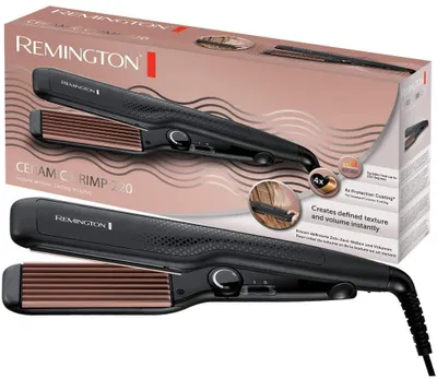 Produktbild von Remington S 3580, Texturiereisen, Warm, 150 °C, 220 °C, Schwarz, Rose, 60 min