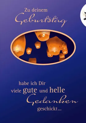 Produktbild von Geburtstag - Flashlight - Soundkarte und Lichtkarte im Format 14,8 x