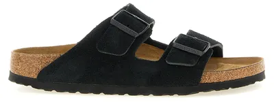 Image de Birkenstock sandales en cuir de veau noir