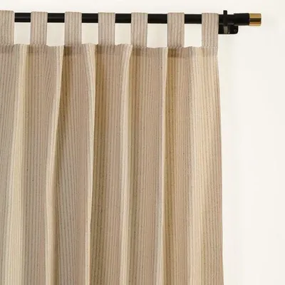 Immagine prodotto di Azomor: eleganti tende a righe con passanti in stile boho per finestre e porte