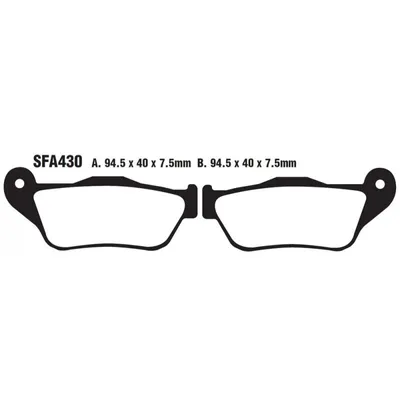 Produktbild von EBC Brakes Bremsbeläge Satz Bremsklötze SFA430