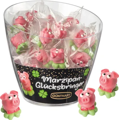 Produktbild von 40 Marzipan Schweinchen in Box
