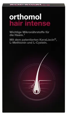 Produktbild von Orthomol Hair Intense - Mikronährstoffe für schönes Haar - mit Biotin, Kupfer und Zink, 30 St. Tagesportionen