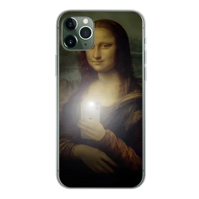 Produktbild von MuchoWow® Handyhülle Schutzhülle Hülle für iPhone 11 Pro Max Mona Lisa - Da Vinci - Telefon Silikon Softcase Handy Hülle - Schutz