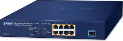 Produktbild von Planet 8-Port Multigigabit PoE+ Switch MGS-910XP