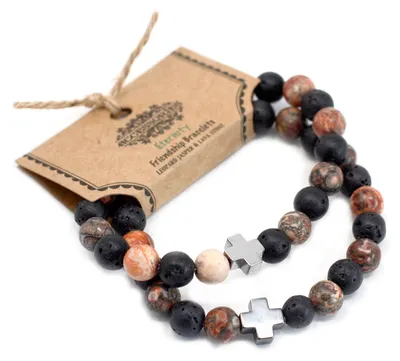 Imagen del producto de 2 Pulseras con Piedras Preciosas - Eternidad
