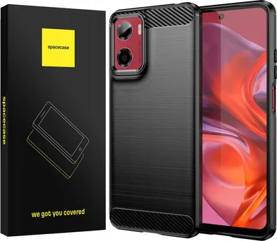 Image de Etui SPACECASE Carbon pour Moto G05/E15 noir