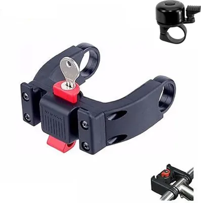 Zdjęcie produktu dla Rixen & Kaul Adapter kierownicy E zamykany Koszyk na torby 22-31,8 mm wraz z dzwonkiem rowerowym