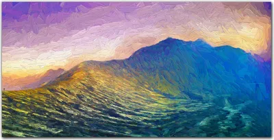 Produktbild von Coloray Bild aus Leinwand 100x50 Leinwand Dekoration - berg Himmel