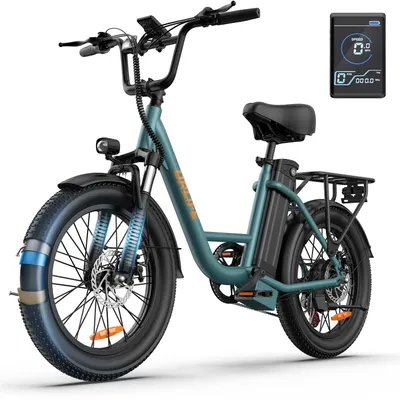 Produktbild von E20 Fat‑Tire‑E‑Fahrrad für Erwachsene, 250W, 48V 13Ah, 120 kg Traglast, 25 km/h, 80 N·M Drehmoment, Shimano 7‑Gang‑Schaltung, 30° Steigfähigkeit