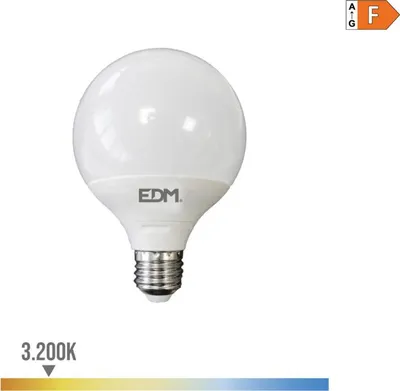 Image de Ampoule Led Globe E27 15w Chaude éclairage Led Chaleureux Et économe - Edm