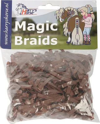Zdjęcie produktu dla Opaski Harry's Horse Hair 10 sztuk Brązowy Brązowy Jeden rozmiar