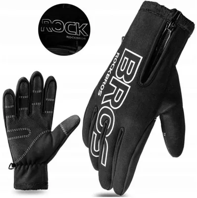 Obrázek produktu pro ROCKBROS Zimní cyklistické rukavice M S091-4BK