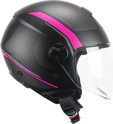 Obrázek produktu pro Jet Helma CGM 167M FLO Dot Matt Fluo Black Fuchsia Dlouhý kšilt velikost XL
