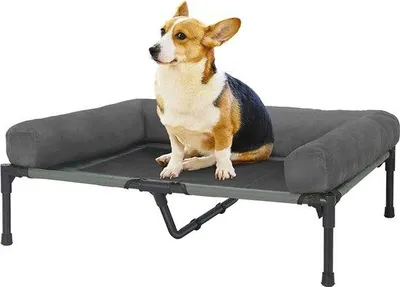 Produktbild von Famanu Hunde-Bett erhöht für große Hunde - Strapazierfähig und atmungsaktiv