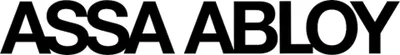 The image shows the brand name ASSA ABLOY in large, bold, black letters.