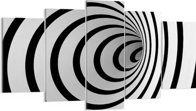 Produktbild von Bild auf Leinwand - Leinwandbild - Spirale abstrakt komposition - 160x85cm - Wand Bild - Wanddeko - Leinwanddruck - Bilder - Kunstdruck - Wanddekoration - Leinwand bilder - Wandkunst - EA160x85-2648