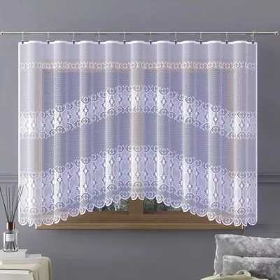 Obrázok produktu pre Hotová žakárová záclona Lapesa 300x160 cm biela 160 cm 300 cm