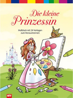 Produktbild von Prinzessinnen - Malblock mit 24 Vorlagen zum Heraustrennen