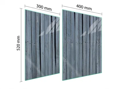 Produktbild von Glasschutzplatte Für Herd 70X52 Holz