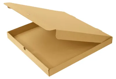 Produktbild von KAPAK Pizzakarton Braun 32x32x4 cm quadratisch für Gastronomie