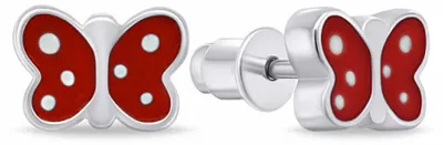 Produktbild von Schö ne silberne Ohrringe Schmetterlinge EA1081WR