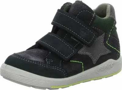 Produktbild von Ricosta Jungen Stiefel Grau aus Veloursleder mit praktischem Klettverschluss