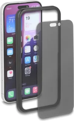 Zdjęcie produktu dla DeLOCK 81281, Apple, iPhone 16, Odporny na uderzenia, Odporny na zadrapania, Nietłukące, Czarny, Przezroczysty, 1 szt.