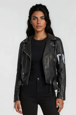 Produktbild von Laila Damen Echtleder Lederjacke Schwarz XS