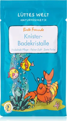 Produktbild von Lüttes Welt Knister-Badekristalle "Beste Freunde", veganer Badezusatz für Kinder - e Naturkosmetik