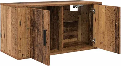 Produktbild von vidaXL Wandmontiertes TV-Regal Altholz 80 x 34,5 x 40 cm Holzwerkstoff