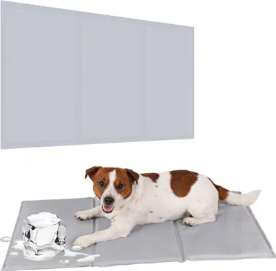 Produktbild von W️obell | Gel-Kühlmatte für Hunde und Katzen 90 x 50 cm | selbstkühlend, wasserdicht, faltbar, rutschfest, für Hunde & Katzen