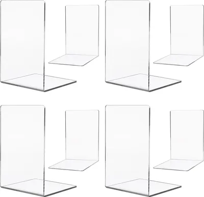 Produktbild von transparente Acryl-Buchstützen für Kinder und zum Lernen