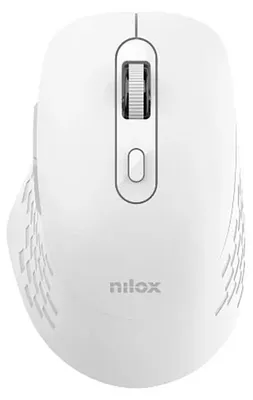 Productafbeelding van Nilox RATON DUAL WIRELESS 1600 DPI WIT, Optische muis, Bluetooth + USB Type-A, 1600 DPI, Wit