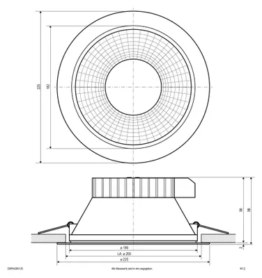 Immagine prodotto di Faretto da incasso LED IP54, 14,5/20W CCT, bianco