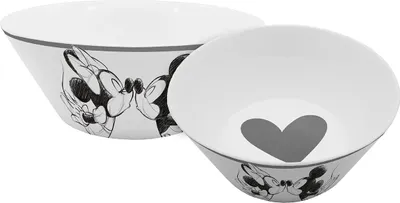 Produktbild von Müslischale Mickey Kiss Sketch silbergrau 400ml
