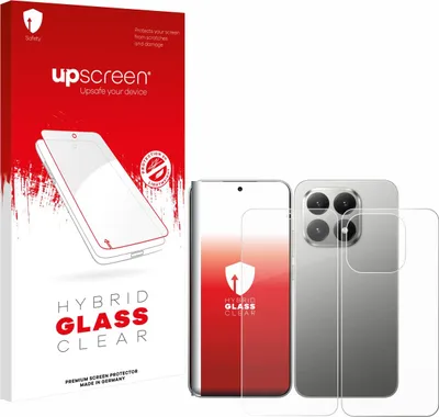Produktbild von upscreen Schutzglas für Xiaomi 15T (Display+Rückseite) Schutzfolie Panzer Folie Glas Display Schutz klar