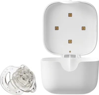 Produktbild von Nuby Portable UV soother steriliser, Weiß, UV-C, Kunststoff, 3 min, USB, 92 mm