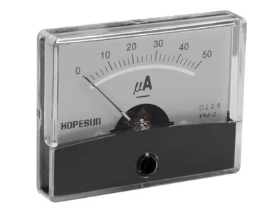 Immagine prodotto di Velleman - AIM60005 - Panelmetro analogico 50 µA CC / 60 x 47 mm