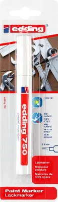 Produktbild von Edding Lackmarker 750 2-4 mm weiß 1er-Blister B2B