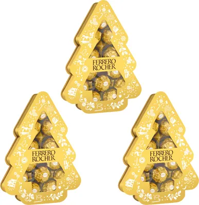 Produktbild von Ferrero Rocher Tanne Pralinen aus Milchschokolade 150g 3er Pack