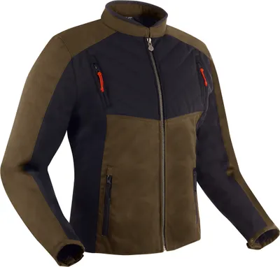 Image de Veste textile imperméable pour moto Segura Volt, kaki/noir, S